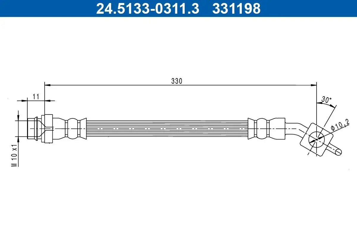 Bremsschlauch ATE 24.5133-0311.3