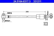 Bremsschlauch ATE 24.5164-0317.3