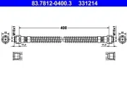 Bremsschlauch ATE 83.7812-0400.3