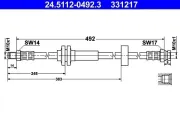 Bremsschlauch ATE 24.5112-0492.3