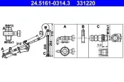 Bremsschlauch ATE 24.5161-0314.3