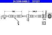 Bremsschlauch ATE 24.5286-0488.3