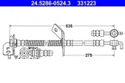 Bremsschlauch ATE 24.5286-0524.3