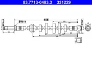 Bremsschlauch ATE 83.7713-0483.3