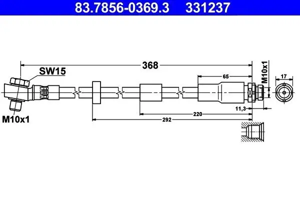 Bremsschlauch ATE 83.7856-0369.3