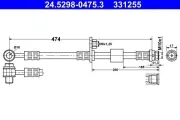 Bremsschlauch ATE 24.5298-0475.3