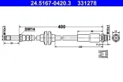 Bremsschlauch ATE 24.5167-0420.3