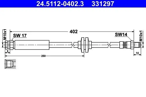 Bremsschlauch ATE 24.5112-0402.3