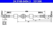 Bremsschlauch ATE 24.5166-0454.3