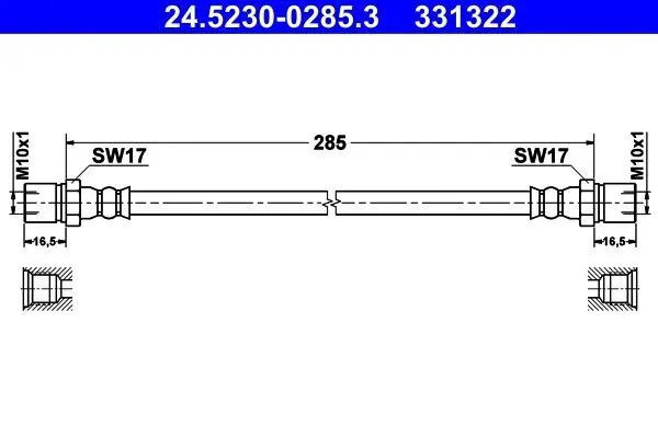 Bremsschlauch ATE 24.5230-0285.3