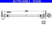 Bremsschlauch Hinterachse ATE 83.7751-0359.3
