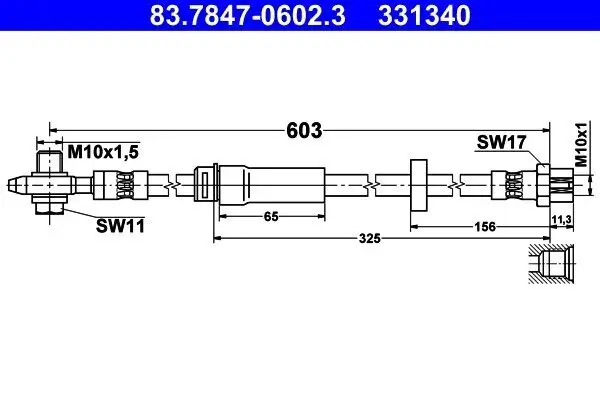 Bremsschlauch ATE 83.7847-0602.3