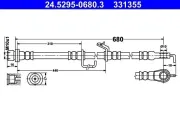 Bremsschlauch Vorderachse links ATE 24.5295-0680.3