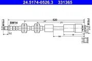 Bremsschlauch ATE 24.5174-0526.3