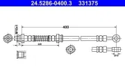 Bremsschlauch Hinterachse links ATE 24.5286-0400.3