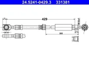 Bremsschlauch ATE 24.5241-0429.3