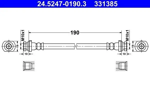 Bremsschlauch ATE 24.5247-0190.3