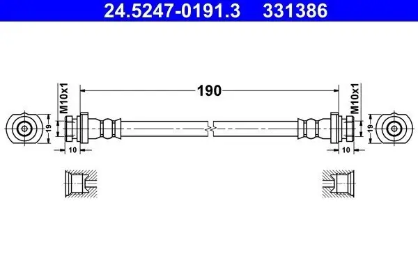 Bremsschlauch ATE 24.5247-0191.3