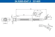 Bremsschlauch ATE 24.5265-0347.3