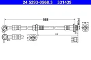 Bremsschlauch ATE 24.5293-0568.3