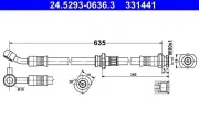Bremsschlauch Vorderachse links ATE 24.5293-0636.3