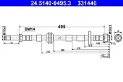 Bremsschlauch Vorderachse ATE 24.5140-0495.3