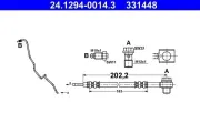 Bremsschlauch ATE 24.1294-0014.3