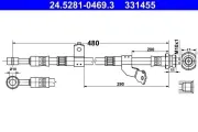 Bremsschlauch ATE 24.5281-0469.3