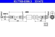 Bremsschlauch ATE 83.7769-0398.3