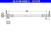 Bremsschlauch ATE 24.5148-0406.3