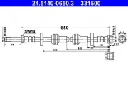 Bremsschlauch ATE 24.5140-0650.3