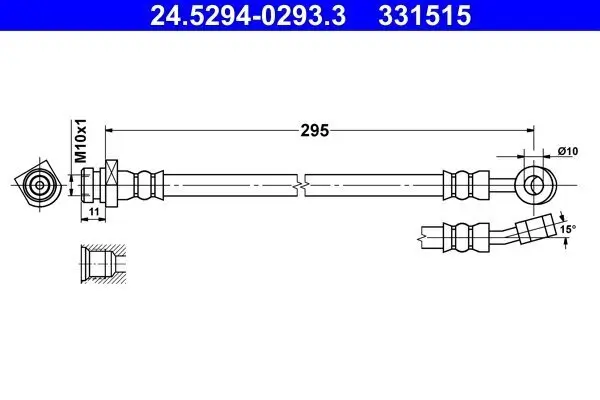 Bremsschlauch ATE 24.5294-0293.3