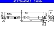 Bremsschlauch ATE 83.7788-0396.3