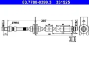 Bremsschlauch ATE 83.7788-0399.3