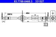 Bremsschlauch ATE 83.7788-0466.3