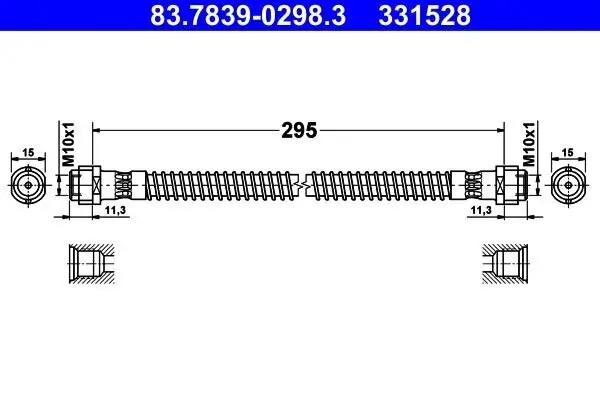 Bremsschlauch ATE 83.7839-0298.3