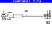 Bremsschlauch Hinterachse ATE 83.8207-0290.3