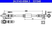 Bremsschlauch ATE 24.5143-0584.3