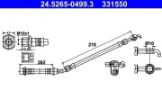 Bremsschlauch ATE 24.5265-0499.3