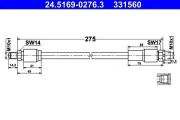 Bremsschlauch ATE 24.5169-0276.3