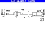 Bremsschlauch Vorderachse ATE 24.5104-0470.3