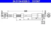 Bremsschlauch ATE 24.5134-0320.3