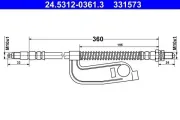 Bremsschlauch ATE 24.5312-0361.3