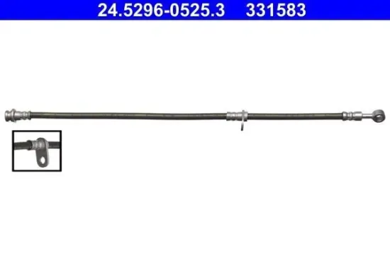 Bremsschlauch Vorderachse links ATE 24.5296-0525.3 Bild Bremsschlauch Vorderachse links ATE 24.5296-0525.3