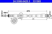 Bremsschlauch ATE 24.5308-0425.3