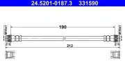 Bremsschlauch ATE 24.5201-0187.3