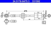 Bremsschlauch ATE 24.5176-0475.3