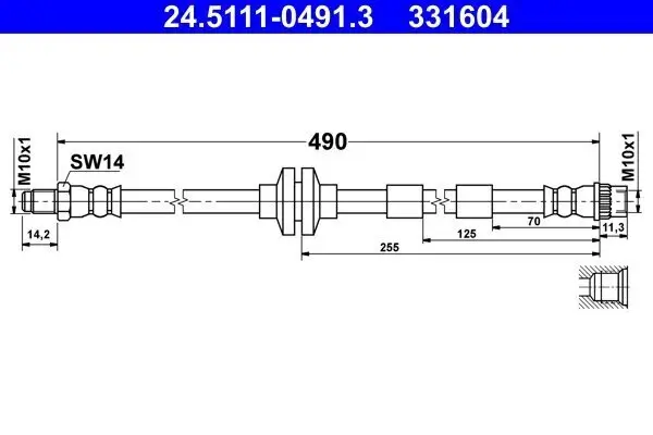 Bremsschlauch ATE 24.5111-0491.3