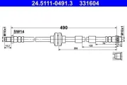 Bremsschlauch ATE 24.5111-0491.3