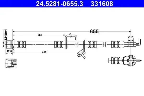 Bremsschlauch ATE 24.5281-0655.3